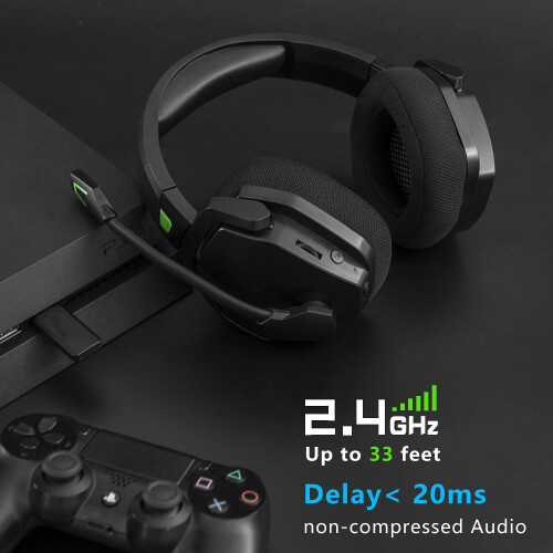 Ασύρματα ακουστικά παιχνιδιών για PC, PS4, Σταθερή σύνδεση, Αναδιπλούμενο 2