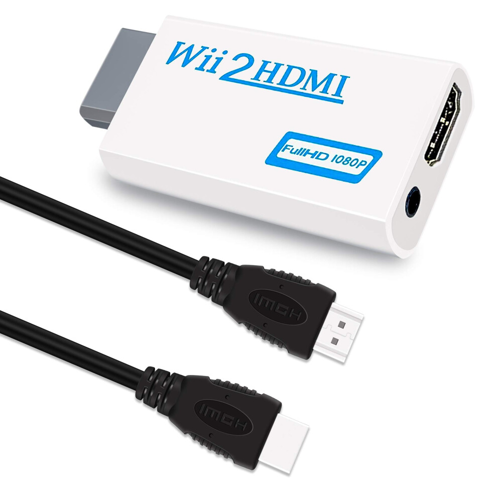 Hdmi Converter 1080P Full Hd Output With Audio For Nintendo Wii And Wii U Hdtv Monitor 9426802875935