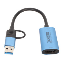 Live streaming-optagelseskort med 4K-understøttelse, HDMI til USB C-videooptagelsesenhed med lav latenstid og universel kompatibilitet, god