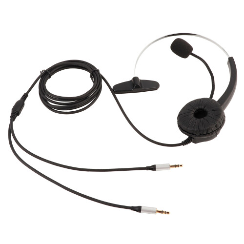 Casque d'écouteurs de bureau confortable, microphone antibruit, micro-perche flexible, communication mains libres pour une utilisation prolongée,