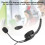 Casque d'écouteurs de bureau confortable, microphone antibruit, micro-perche flexible, communication mains libres pour une utilisation prolongée, 7