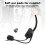 Casque d'écouteurs de bureau confortable, microphone antibruit, micro-perche flexible, communication mains libres pour une utilisation prolongée, 8