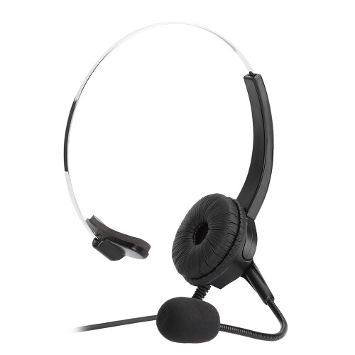 Casque d'écouteurs de bureau confortable, microphone antibruit, micro-perche flexible, communication mains libres pour une utilisation prolongée, 2