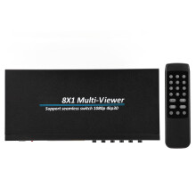 Többnézős, zökkenőmentes kapcsoló, 4K HDMI többnézős, 8x1, zökkenőmentes jelváltással és 8 csatornás képernyőfelosztással, jó