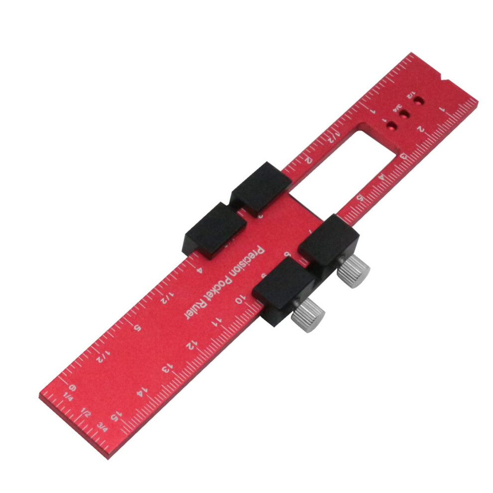 Precision Steel Scribing Ruler With Laserengraved Markings, Dual Inch Metric Scales For Woodworking 9189345629983