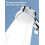Pressure Water Saving Shower Head with Filter, OneClick Flow Stop, Adjustable Square Silver 3
