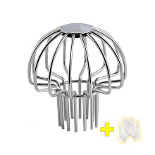 Gutter Guard 304 Stainless Steel Mushroom Head Downspout Strainer for Outdoor Roof Drain Leaf Filter 2in