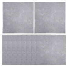 (Dark gray) 10pcs PVC Marble-like Removable Floor Sticker 23.62" x 23.62"