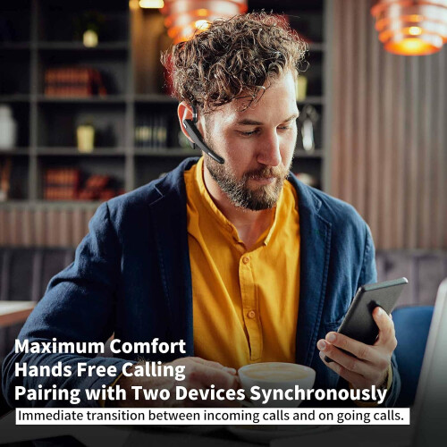 Ακουστικά Bluetooth, μεγάλης διάρκειας αναμονής και ψηφιακή οθόνη, περιστρεφόμενο 1