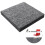 (Light gray) 20 Pcs Floor Mats Square Encrypted and Thickened Tile Carpet 50*50CM 3