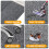 (Light gray) 20 Pcs Floor Mats Square Encrypted and Thickened Tile Carpet 50*50CM 6
