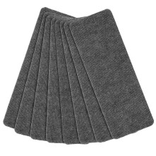 (Small stripes/light gray) 15 Pcs Stair Carpet Strips Treads Non Slip Rugs 55*20CM