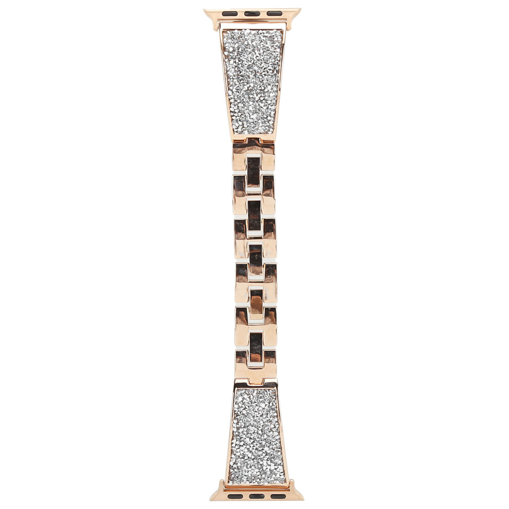 Luxury Rhinestone Watch Band For Iwatch Stainless Steel For Apple Watch Adjustable Folding Clasp Easy To Remove Bling Metal Bracelet Dazzle In This 9420858091080