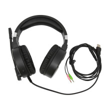 Gaming-hovedtelefoner med LED RGB-belysning, ergonomisk design til længere sessioner, god kvalitet, god kvalitet, god kvalitet, god kvalitet, god