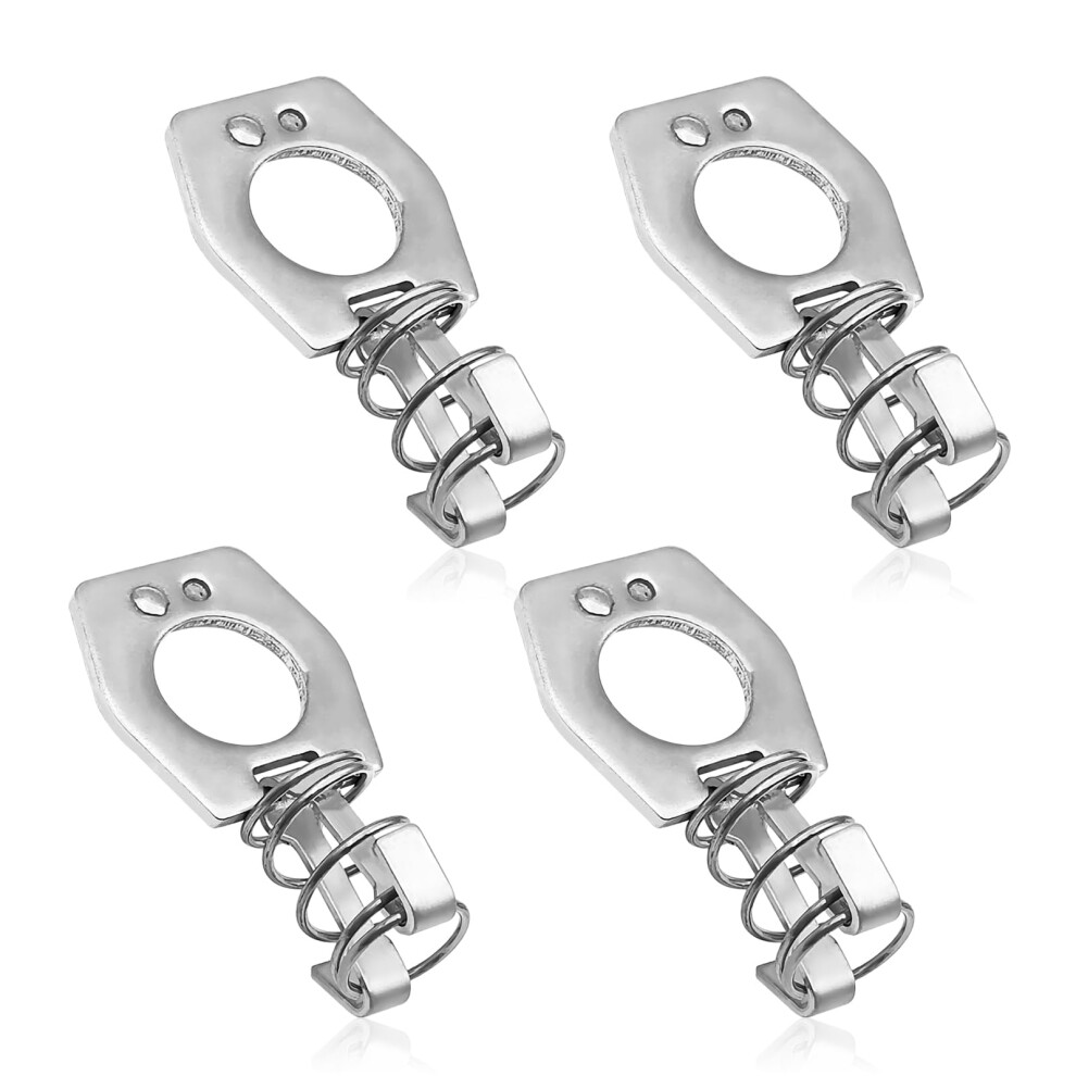Rv Water Heater Door Latch Cam Lock, Stainless Steel Corrosion Resistant, Easy Spring Install, 4 Pcs 9001264044909