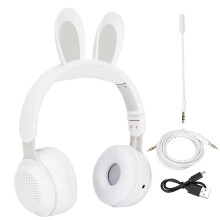 Căști Bluetooth elegante cu urechi de pisică, microfon încorporat pentru apeluri clare și cursuri online (violet), calitate bună, calitate