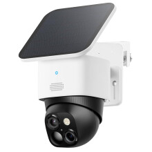 Weatherproof Adjustable Gutter Camera Mount Bracket for Eufy SoloCam S340, NoDrill, White 1Pack