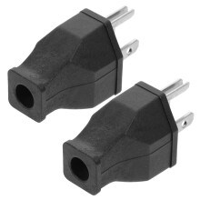 2pcs Heavy Duty Extension Cord Plug Replacement with Conductivity Copper and FireResistant ABS