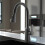 Brushed Gold Pull Out Kitchen Faucet with 360 Rotation and Leak Deck Mounted Design 1