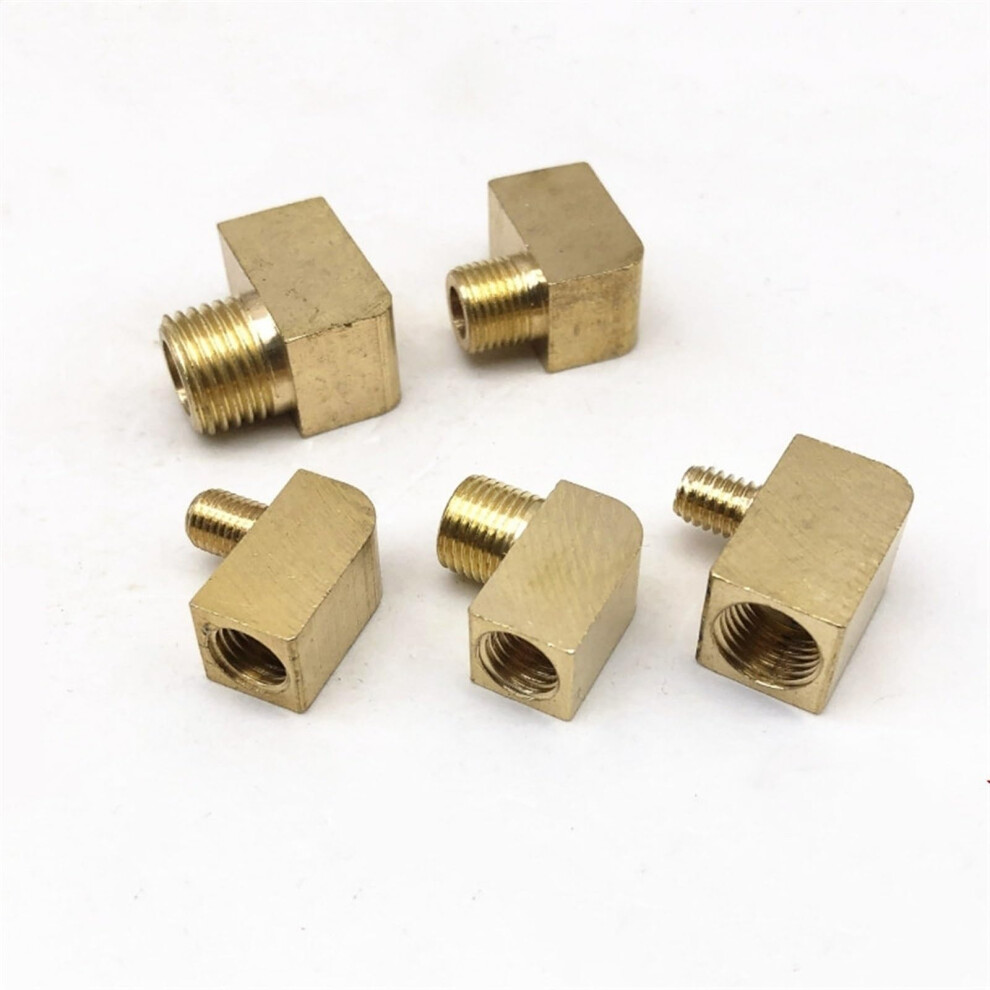 Stainless Steel M8 M10 Metric Brass Female To Male 90 Degree Pipe Fitting Elbow Corrosionresistant 9001264045227