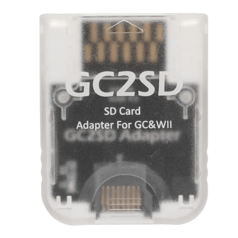 Gc2sd Memory Card Adapter Transparent Plug And Play Micro Sd Reader For Gamecube And Wii 9426802877397