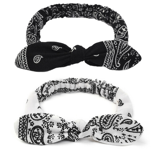 Κορδέλες μαλλιών Paisley Twist Bow για γυναίκες, κορίτσια και παιδιά, Κορδέλες μαλλιών