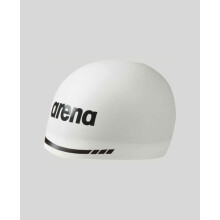 (White) Areena 3D Cuffia da nuoto morbida in silicone per allenamento da corsa idrodinamico antirughe