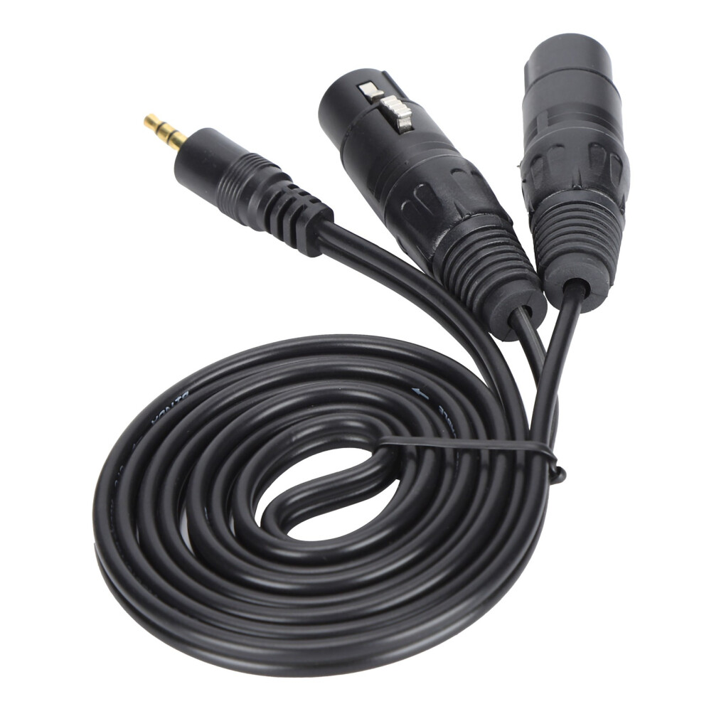 Audio Cable Adapter 3.5Mm To Dual Xlr Female,Balanced Cable Superior Sound High-Fidelity Noise Reduction Design, Good Sound, Good Sound, Good Sound 9420858950066