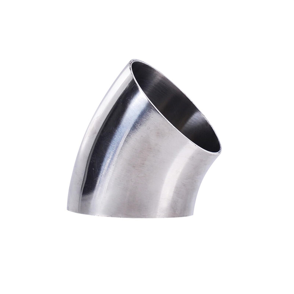 Ss304 Sanitary 45 Degree Stainless Steel Elbow Food Grade Polished Pipe Connector 45Mm X 1.5 9119770771414