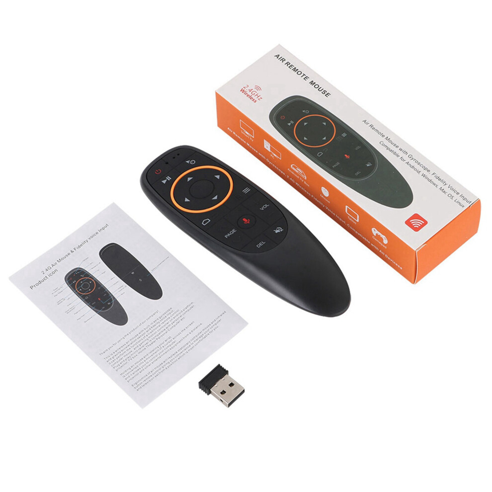 Voice Function Air Mouse, 2.4G Connection For Wide Compatibility, Ergonomic Design With Built-In Gyroscope For Smart Devices, Good Quality, Durable 9420858100577