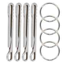 Karabiner mit Federverschluss zur Erweiterung des EDC-Zubehörs, mit schnellem Aufhängen und robusten Metallkomponenten, ideal für Rucksackreisen