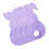 Lot de 4 sacs à couverts en forme de lapin mignon,-Violet 1