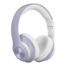 Fone de ouvido Bluetooth com som surround e microfone, confortável, com espuma viscoelástica e ajuste regulável. Som nítido e microfone de boa