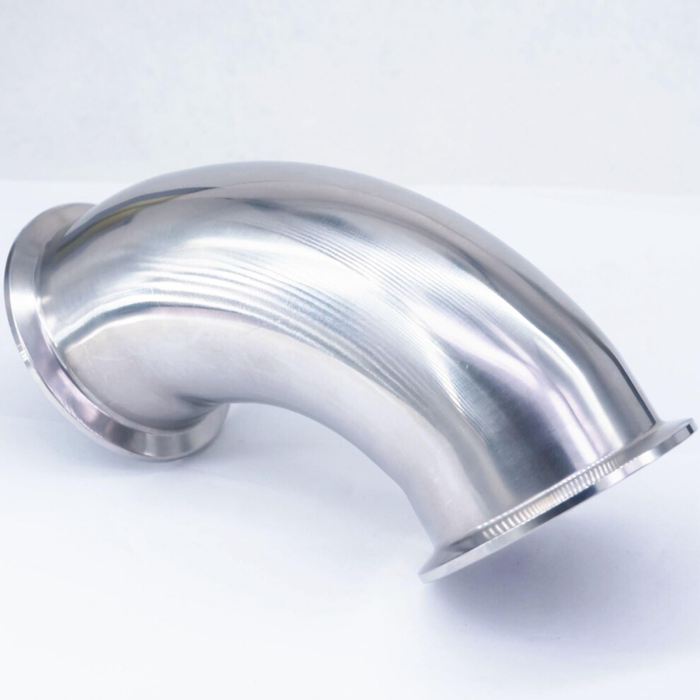 316L Stainless Steel Tri Clamp 90 Degree Elbow, Sanitary 3.5 Inch Pipe Fitting Connector 9001264045029