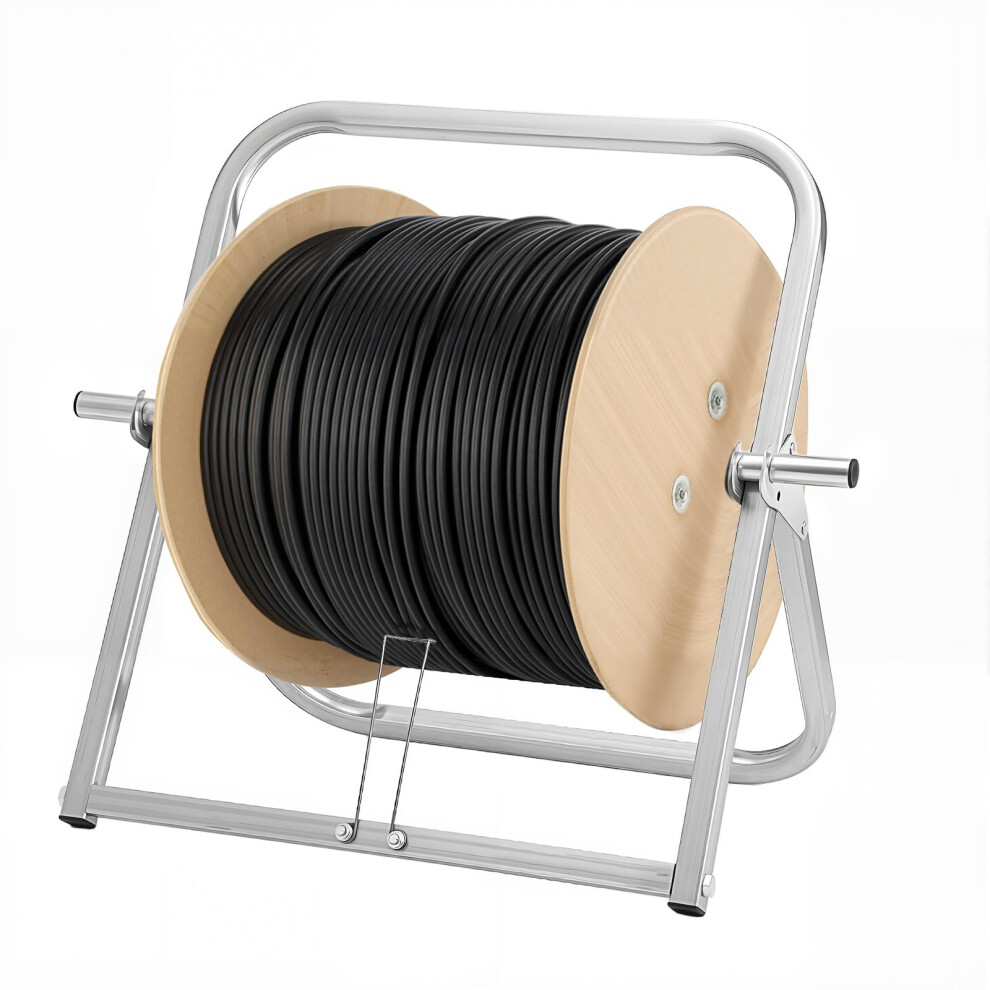 Heavy Duty Cable Reel Holder With Foldable Wire Spool Rack Dispenser, 16X20in Steel Caddy For Industrial And Diy Use 9426802878356