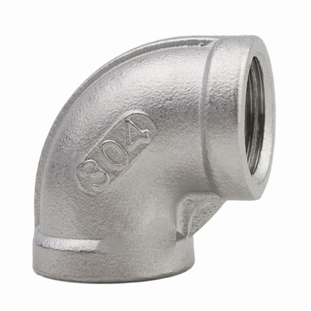 Stainless Steel Pipe Fitting Bsp 90 Degree Elbow 1 Inch 304 Female Thread Corrosion Resistant 9426802877267