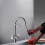 Solid Brass Pull Down Kitchen Faucet Single Handle with Hot and Cold Water Sprayer 4