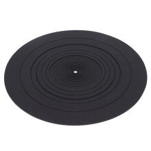 Platenspelermat voor vinylliefhebbers, geluidsdempend, vervangt vilt, rubber of kurk, met antistatische eigenschappen voor 12-inch platenspelers,
