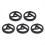 Adaptador para Disco de Vinil 5PCS 38mm 7 polegadas 45RPM para Toca-Discos Technica E56D 1