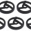 Adaptador para Disco de Vinil 5PCS 38mm 7 polegadas 45RPM para Toca-Discos Technica E56D 5