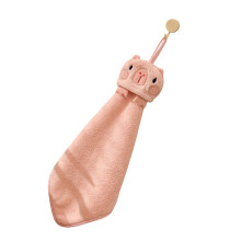 Handdoek met schattig cartoonpatroon, ideaal voor-Roze