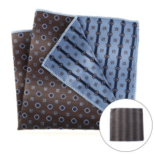 Mouchoir carré élégant avec motif jacquard, mouchoir de-FJ001