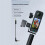 Sapata fria para microfone X4/Adaptador para mini microfone para câmera 3