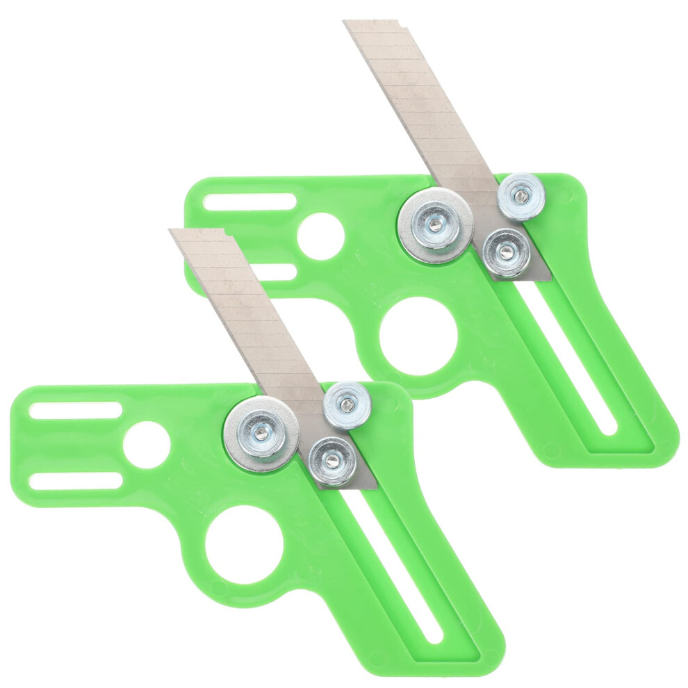 2Pcs Woodworking Hand Plane And Manual Edge Trimmer For Precision Chamfering With Steel Blades 18X9cm 9189345630828