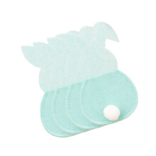 Set van 4 konijnenbestekopbergzakken Pasen-Blauw