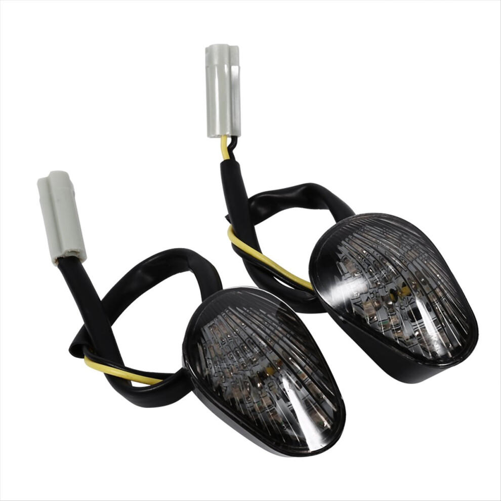 1 Pair Led Turn Signal Indicator Lamp Flush Mount For Yzf R1 R6 R6s Smoke Amber/Light 4852240140598