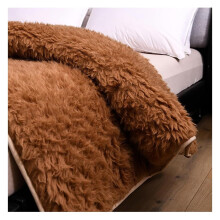 King Size Wool Mattress Pad with Thermal Insulation, Breathable Comfort and Elastic Straps