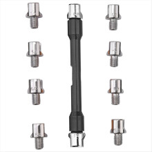 Motorfiets Spaaksleutel CNC Sleutelset 5,0-6,8 Lengte 93mm/3,7in voor de meeste Motorfiets Banden Reparatiesleutels Zwart