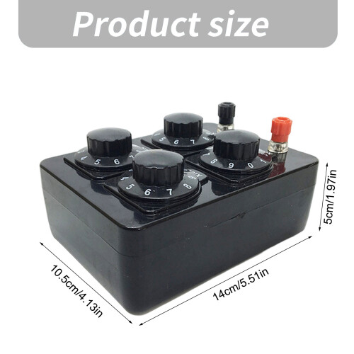 9999 Ohm Variable Resistor Box 4 Adjustable Settings Resistance 2