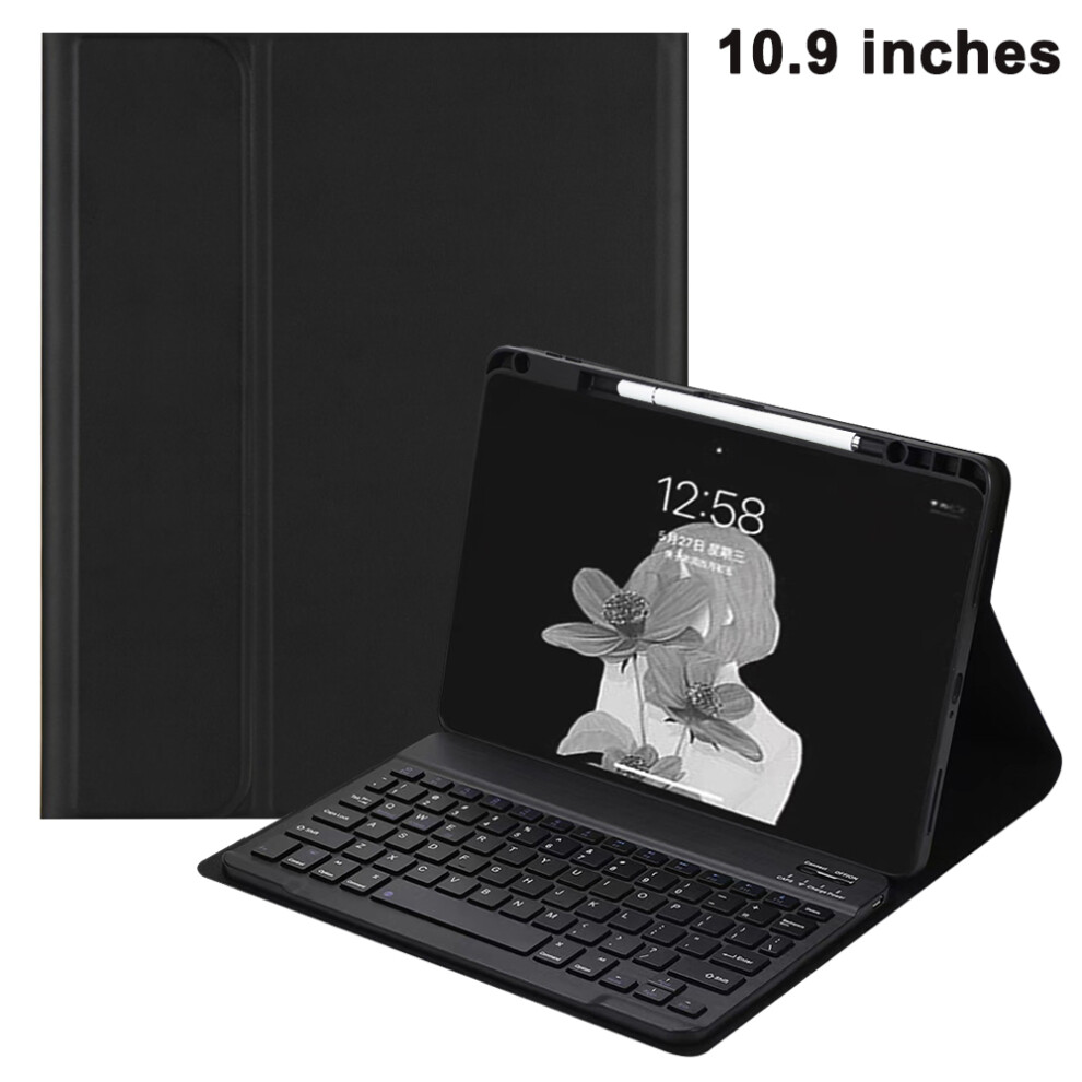 Detachable Folio Keyboard For 10.9" Ipad 10Th Generation,Long Life Battery Wireless Case With Multi-Touch Trackpad And Backlit Keys For Black 9420858026785